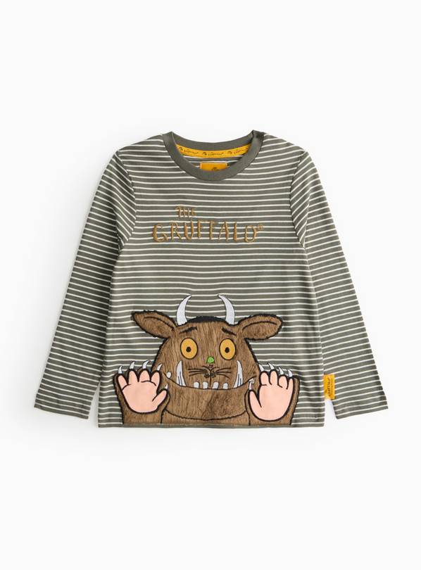 The Gruffalo Print Brown Striped T-Shirt 1-2 years